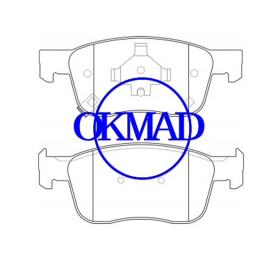 CHEVROLET (SGM) LOVA RV Estate SAIL 3 Saloon Plaquette de frein FMSI : 9167-D1942 OEM : 90921493, F1942